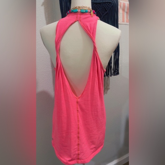 Lululemon Trapeze Twist Tank in 
Heathered Grapefruit - Picture 13 of 15